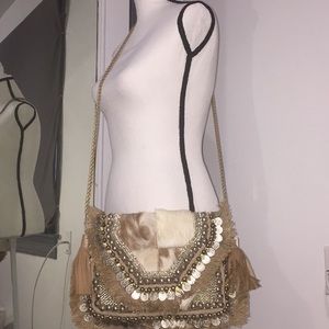 Cow Hide Embellished Purse from Anthropologie